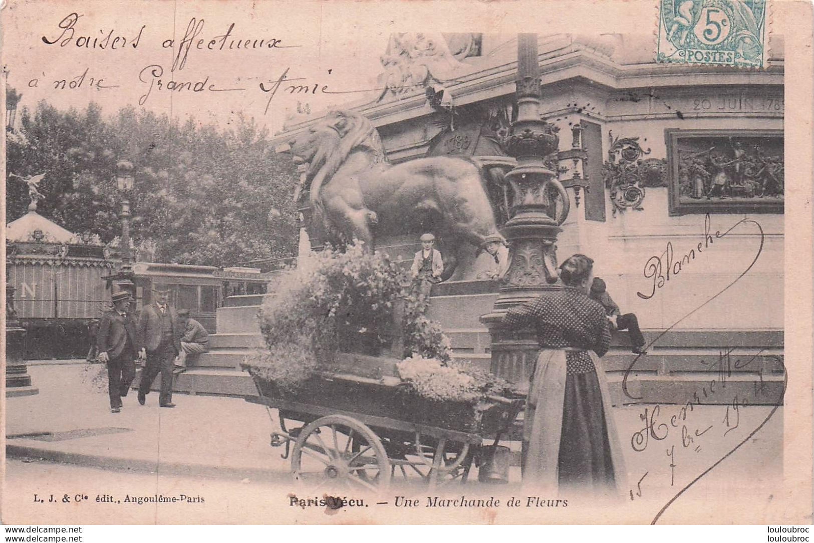 PARIS VECU  UNE MARCHANDE DE FLEURS    D2 - Sonstige & Ohne Zuordnung