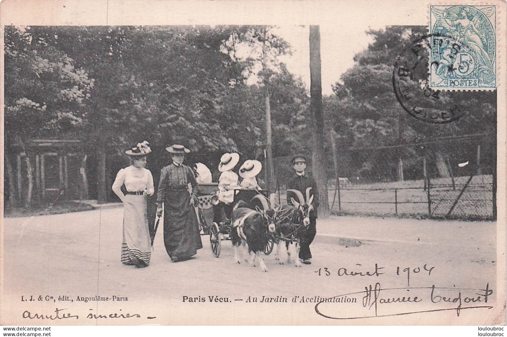 PARIS VECU LES CHEVRES AU JARDIN D'ACCLIMATATION  D2 - Sonstige & Ohne Zuordnung