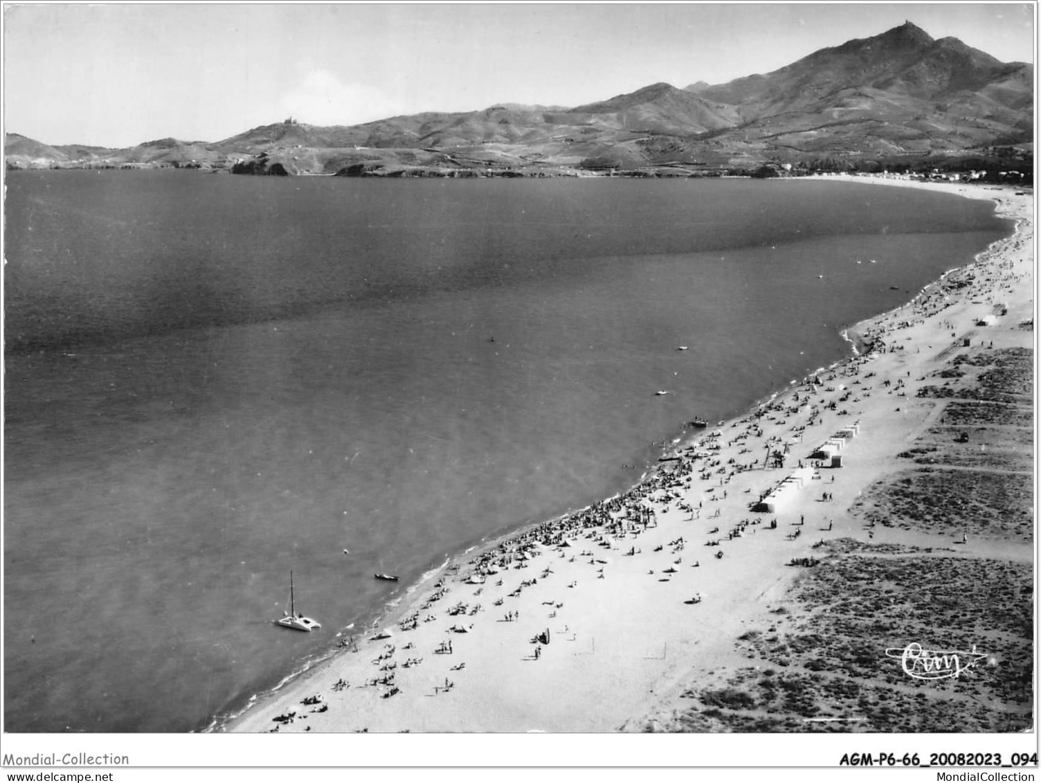 AGMP6-0476-66 - ARGELES-SUR-MER - Vue Panoramique Aérienne De La Plage  - Argeles Sur Mer