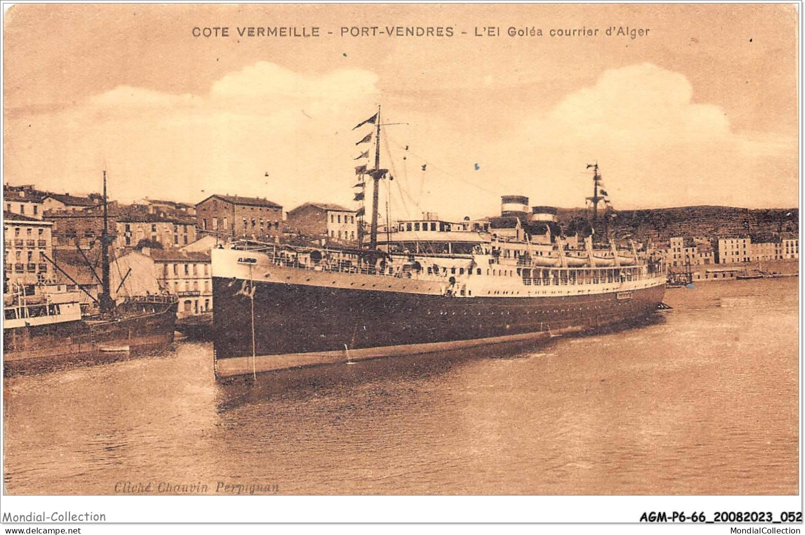 AGMP6-0455-66 - PORT VENDRES - L'ei Goléa Courrier D'alger  - Port Vendres