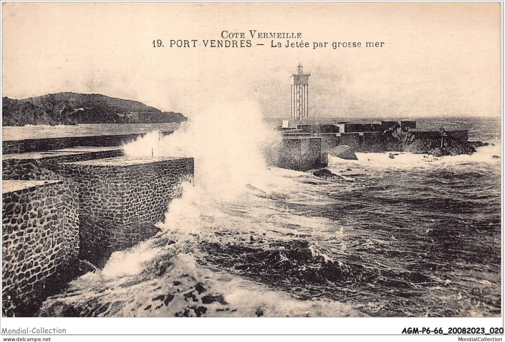 AGMP6-0439-66 - PORT-VENDRES - La Jetée Par Grosse Mer  - Port Vendres