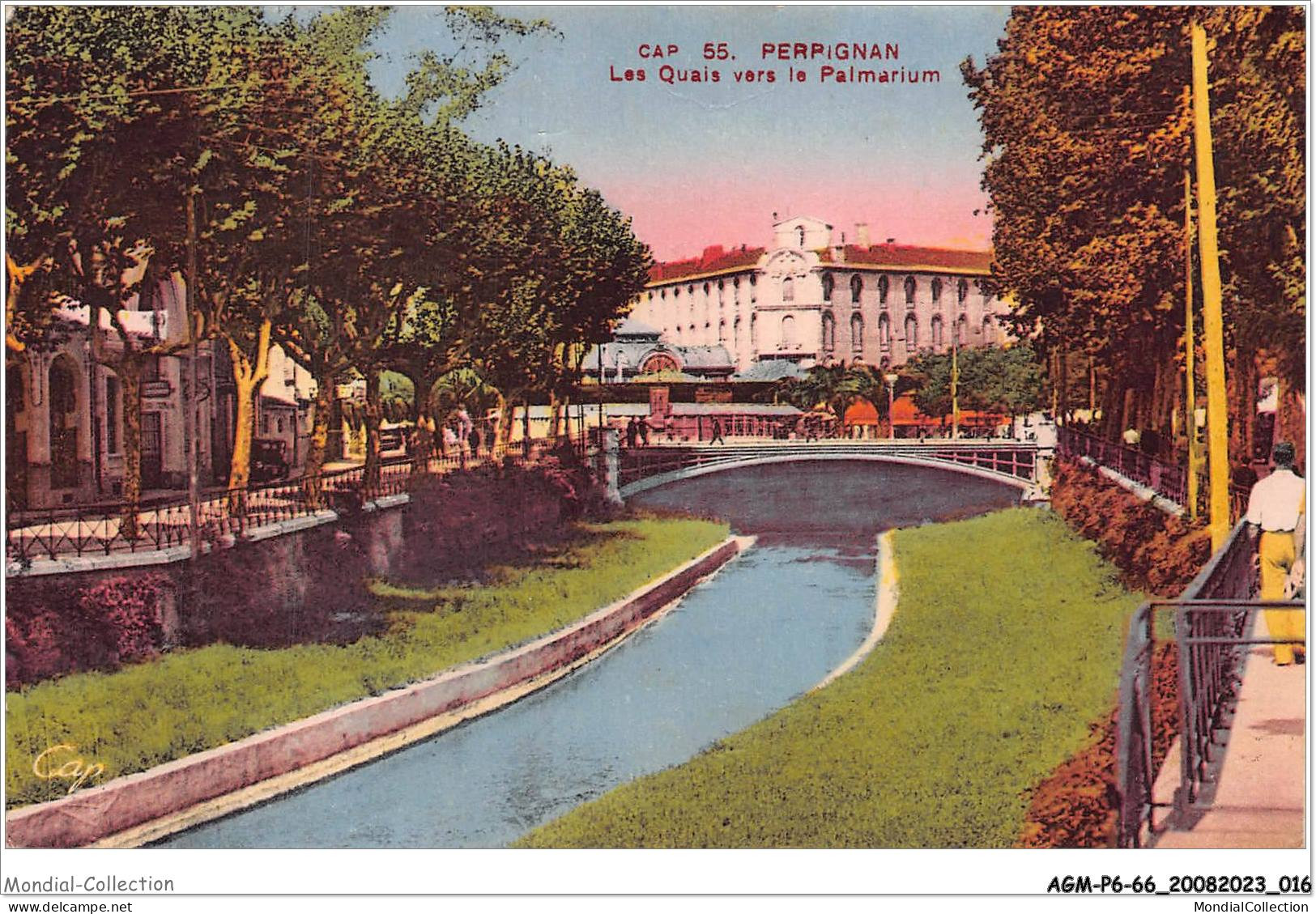 AGMP6-0437-66 - PERPIGNAN - Les Quais Vers Le Palmarium  - Perpignan