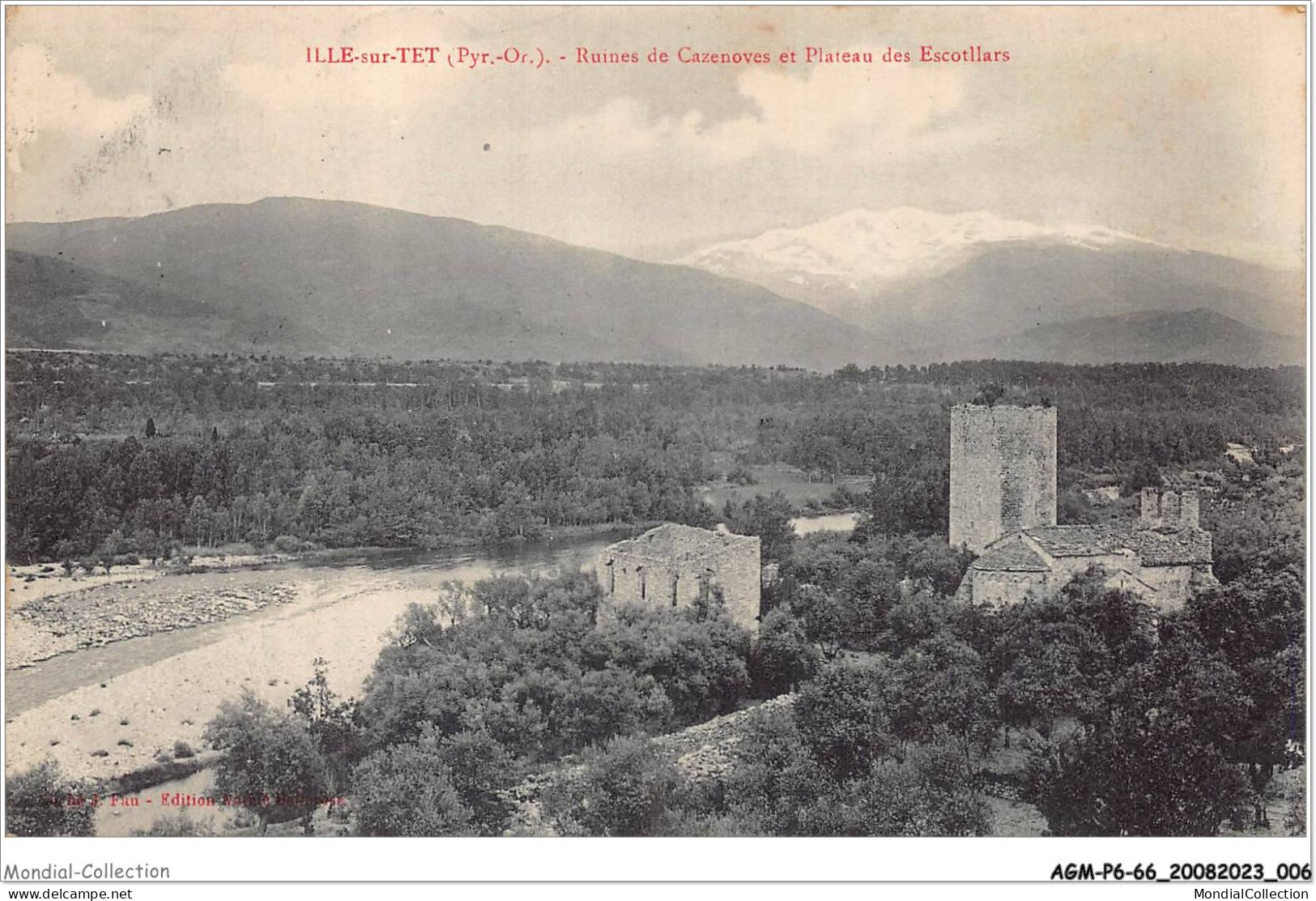 AGMP6-0432-66 - ILLE-SUR-TET - Ruines De Cazenoves Et Plateau Des Escotllars - Prades