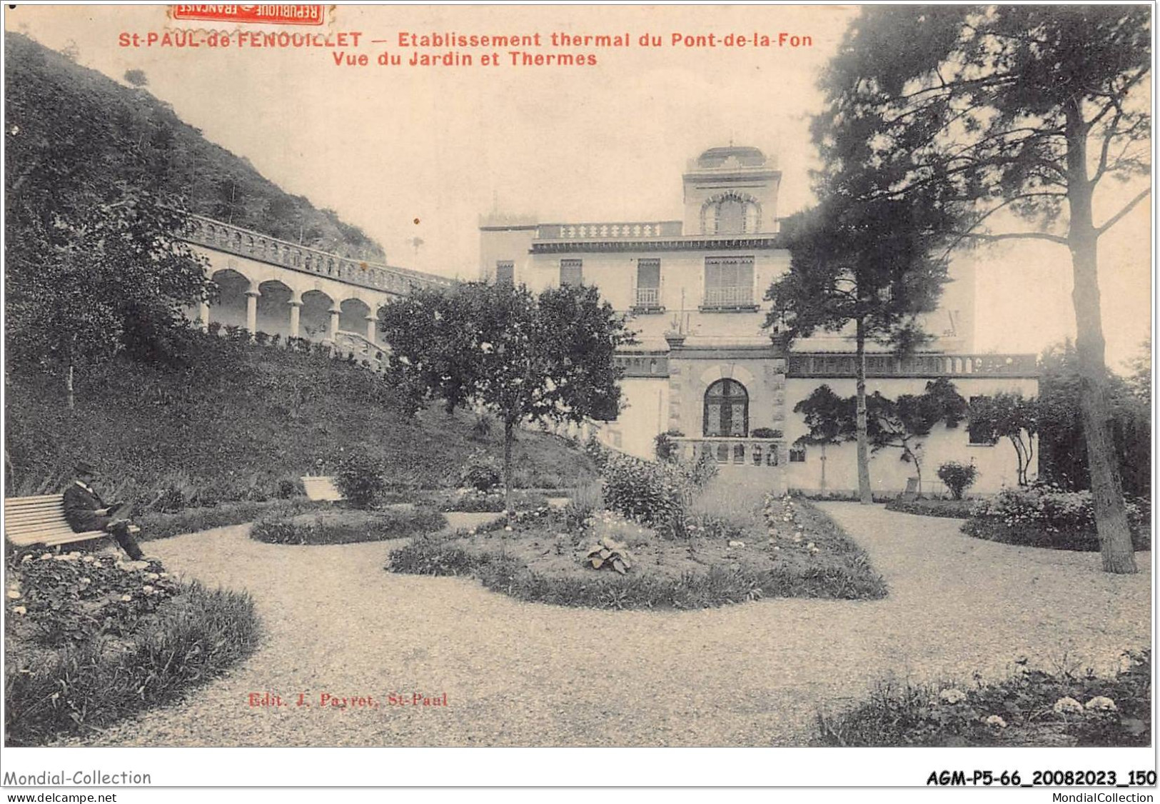 AGMP5-0428-66 - SAINT-PAUL-DE-FENOUILLET - établissement Thermal Du Pont De La Fon - Vue Du Jardin Et Thermes  - Prades