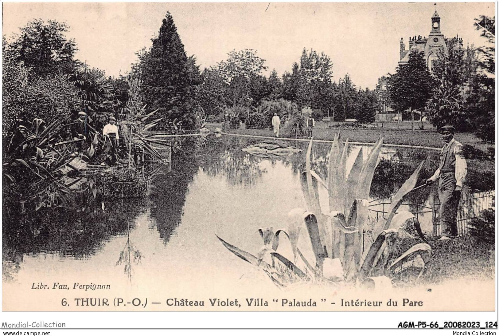 AGMP5-0415-66 - THUIR - Chateau Violet - Villa Palauda - Intérieur Du Parc  - Ceret