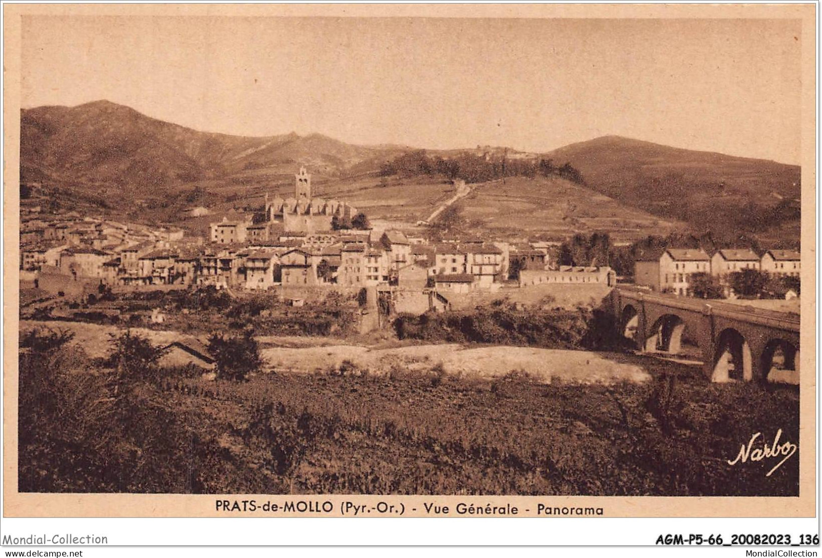 AGMP5-0421-66 - PRATS-DE-MOLLO - Vue Générale - Panorama  - Ceret