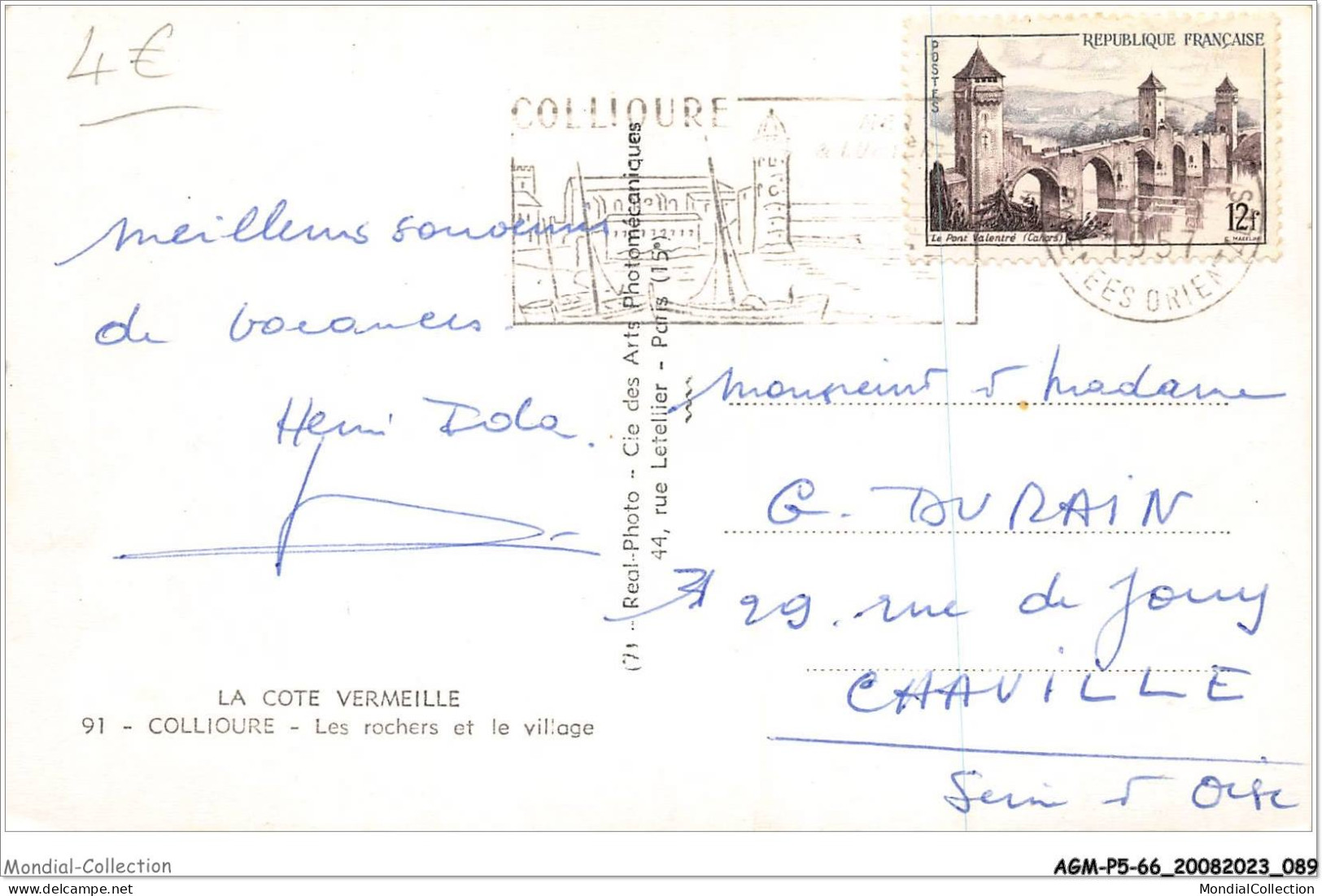 AGMP5-0397-66 - COLLIOURE - Les Rochers Et Le Village  - Collioure