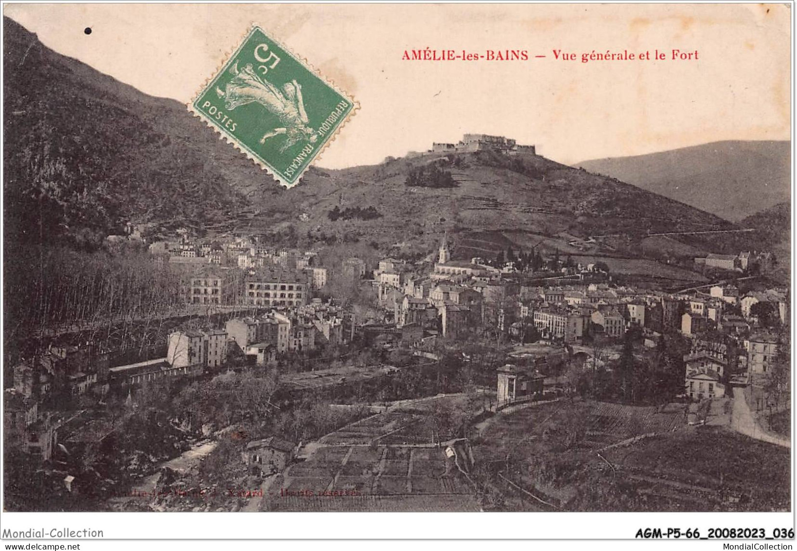 AGMP5-0371-66 - AMELIE-LES-BAINS - Vue Générale Et Le Fort  - Ceret