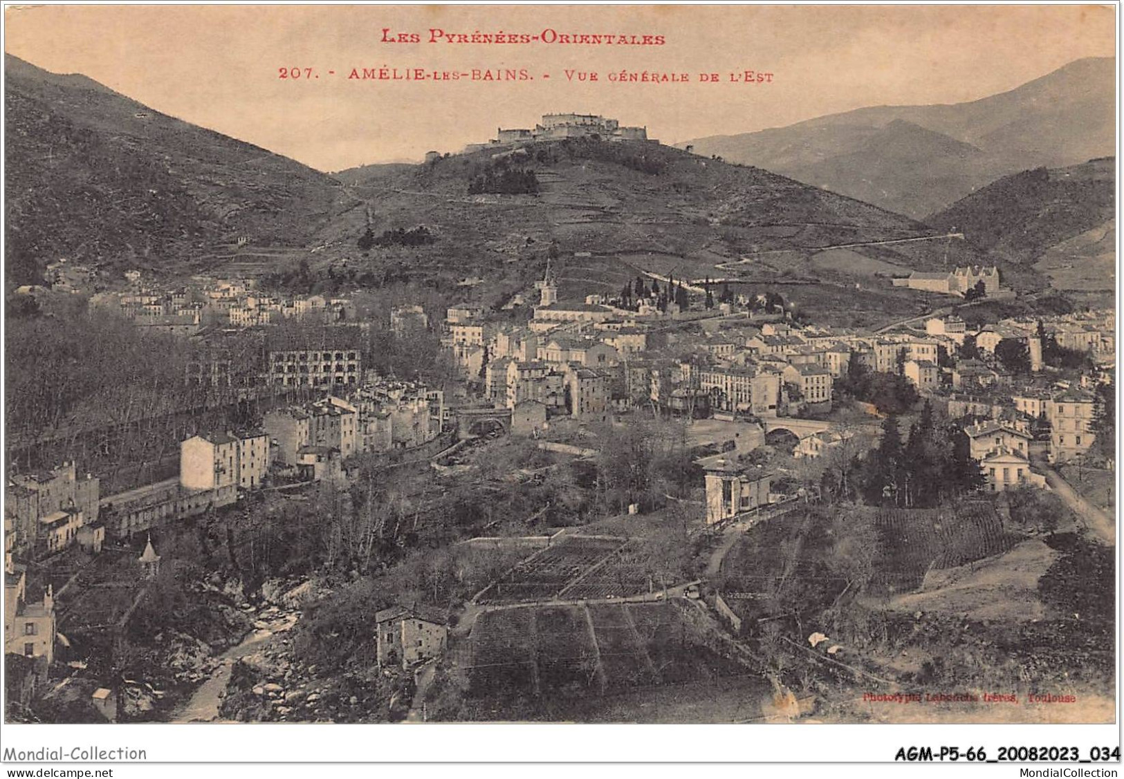 AGMP5-0370-66 - AMELIE-LES-BAINS - Vue Générale De L'est  - Ceret