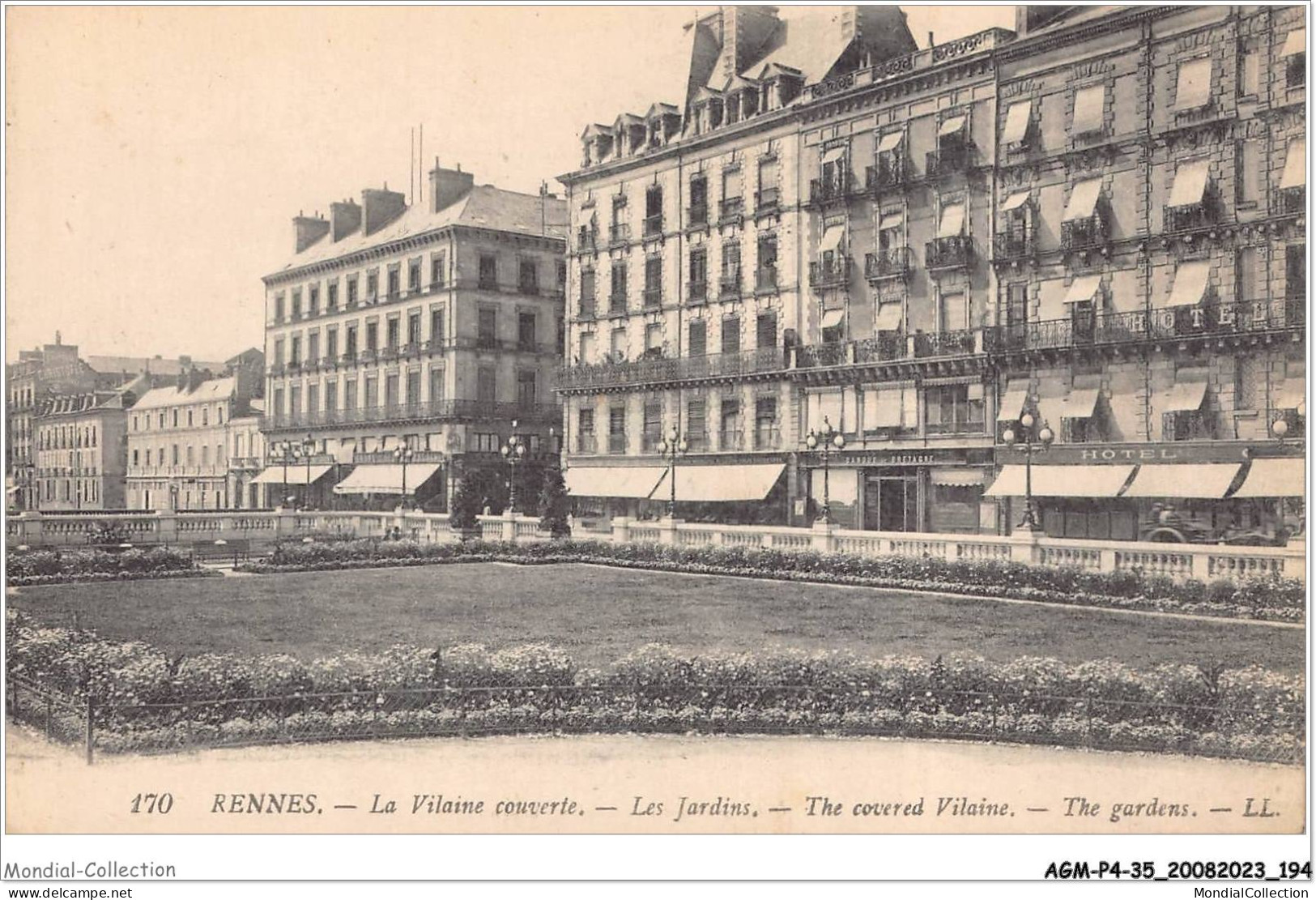 AGMP4-0349-35 - RENNES - La Vilaine Couverte - Les Jardins  - Rennes