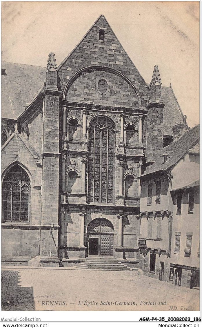 AGMP4-0345-35 - RENNES - L'église Saint-germain - Portail Sud  - Rennes