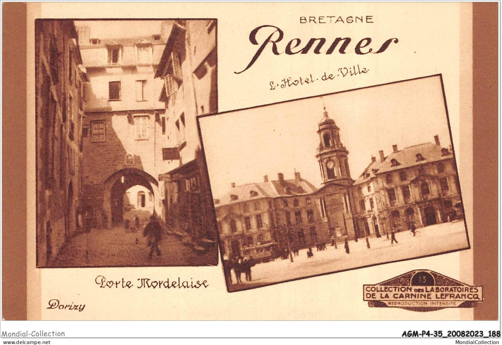 AGMP4-0346-35 - RENNES - L'hotel De Ville - Porte Bordelaise  - Rennes