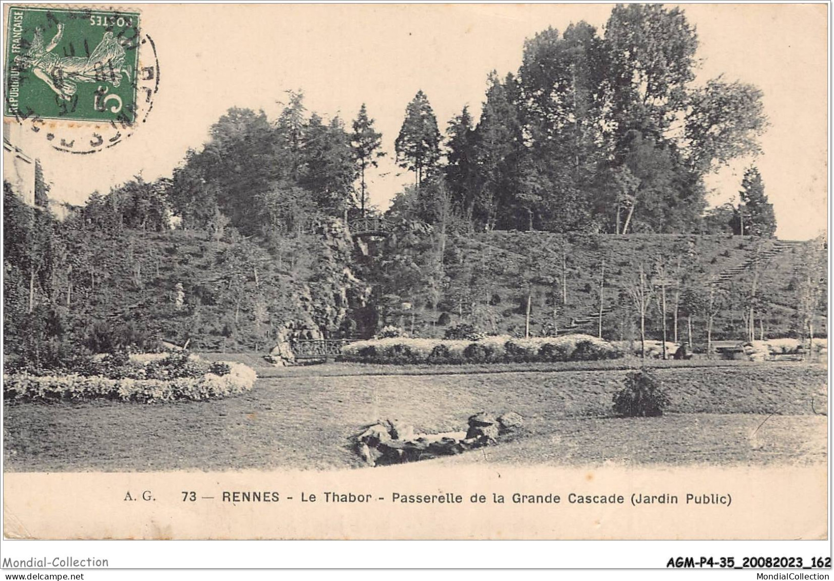 AGMP4-0333-35 - RENNES - Le Thabor - Passerelle De La Grande Cascade - Jardin Public  - Rennes