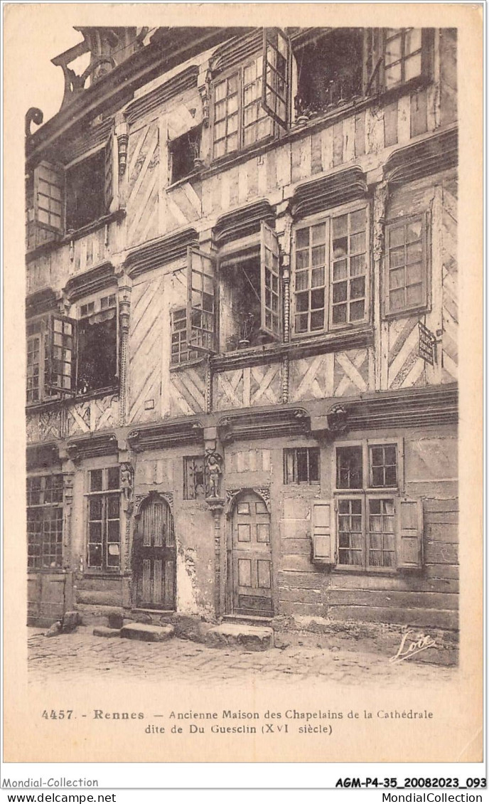 AGMP4-0298-35 - RENNES - Ancienne Maison Des Chapelains De La Cathédrale Dite De Du Guesclin  - Rennes