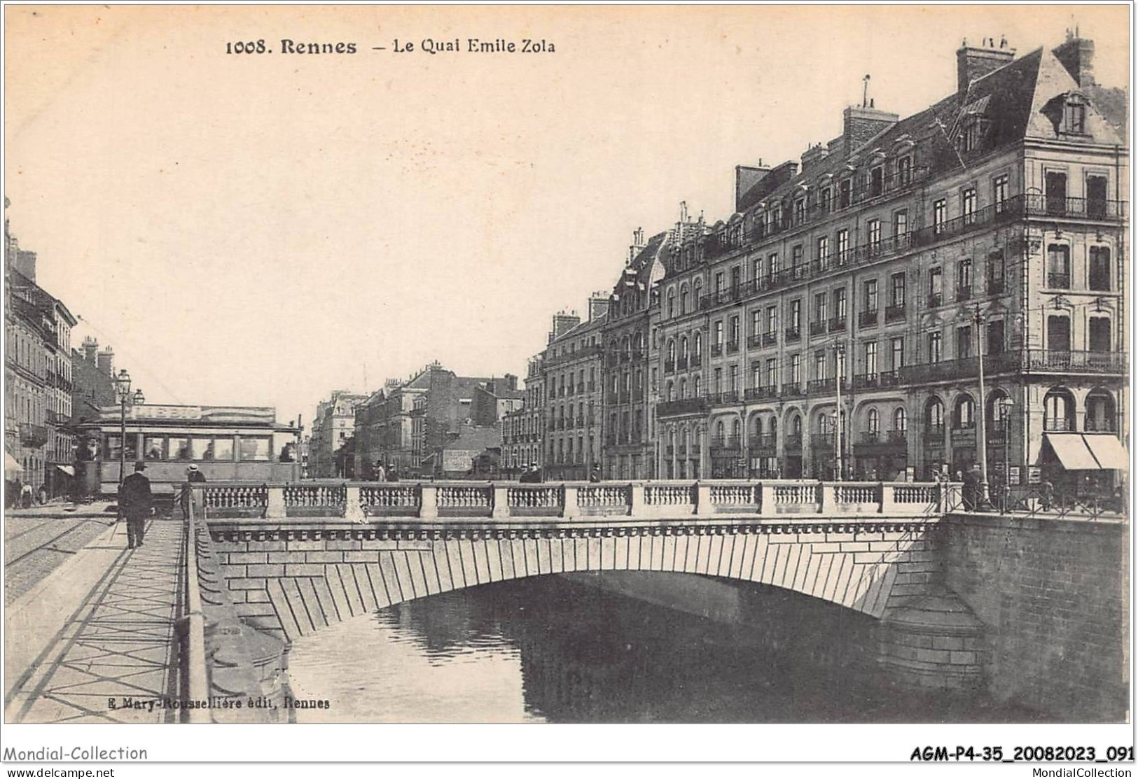 AGMP4-0297-35 - RENNES - Le Quai Emile Zola  - Rennes