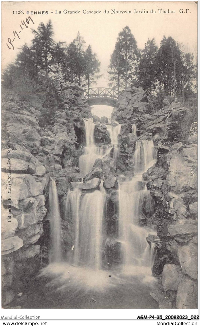 AGMP4-0262-35 - RENNES - La Grande Cascade Du Nouveau Jardin Du Thabor  - Rennes