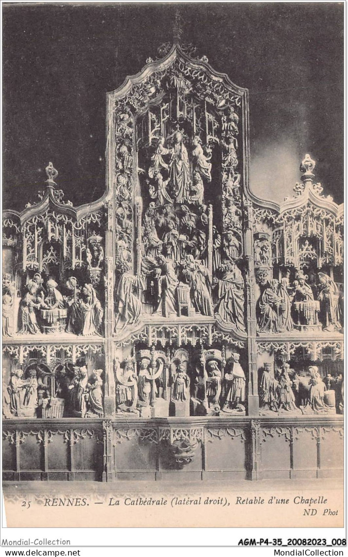 AGMP4-0255-35 - RENNES - La Cathédrale - Retable D'une Chapelle  - Rennes