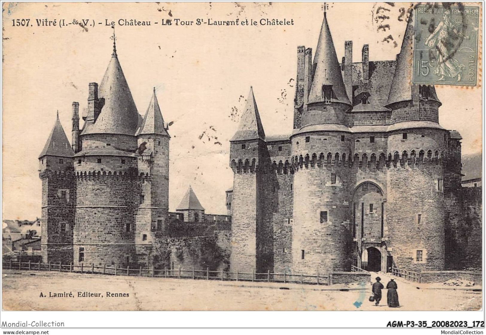 AGMP3-0243-35 - VITRE - Le Chateau - La Tour St-laurent Et Le Chatelet  - Vitre