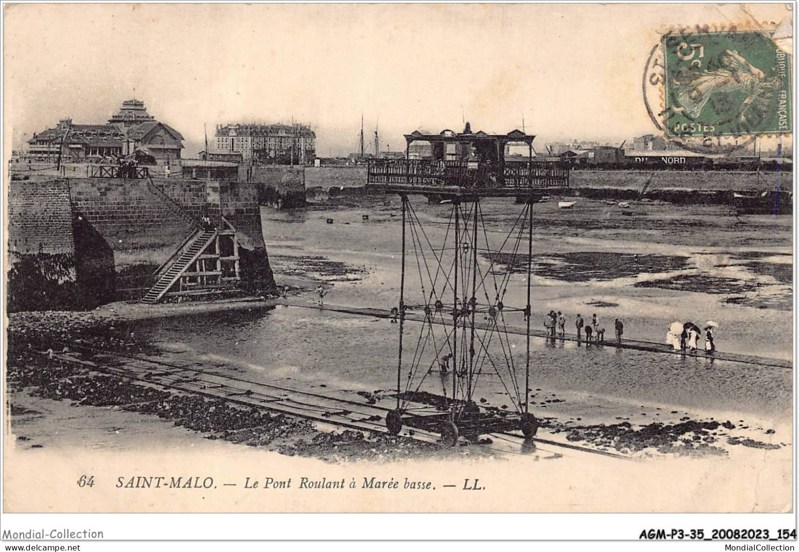 AGMP3-0234-35 - SAINT-MALO - Le Pont Roulant A Marée Basse  - Saint Malo