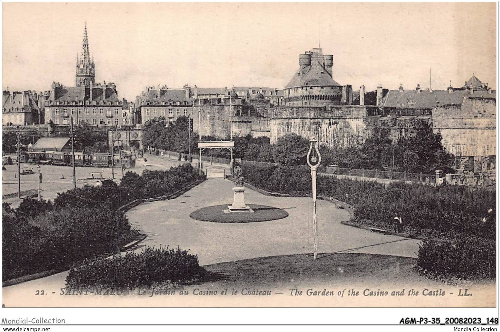 AGMP3-0231-35 - SAINT-MALO - Le Jardin Du Casino Et Le Chateau  - Saint Malo