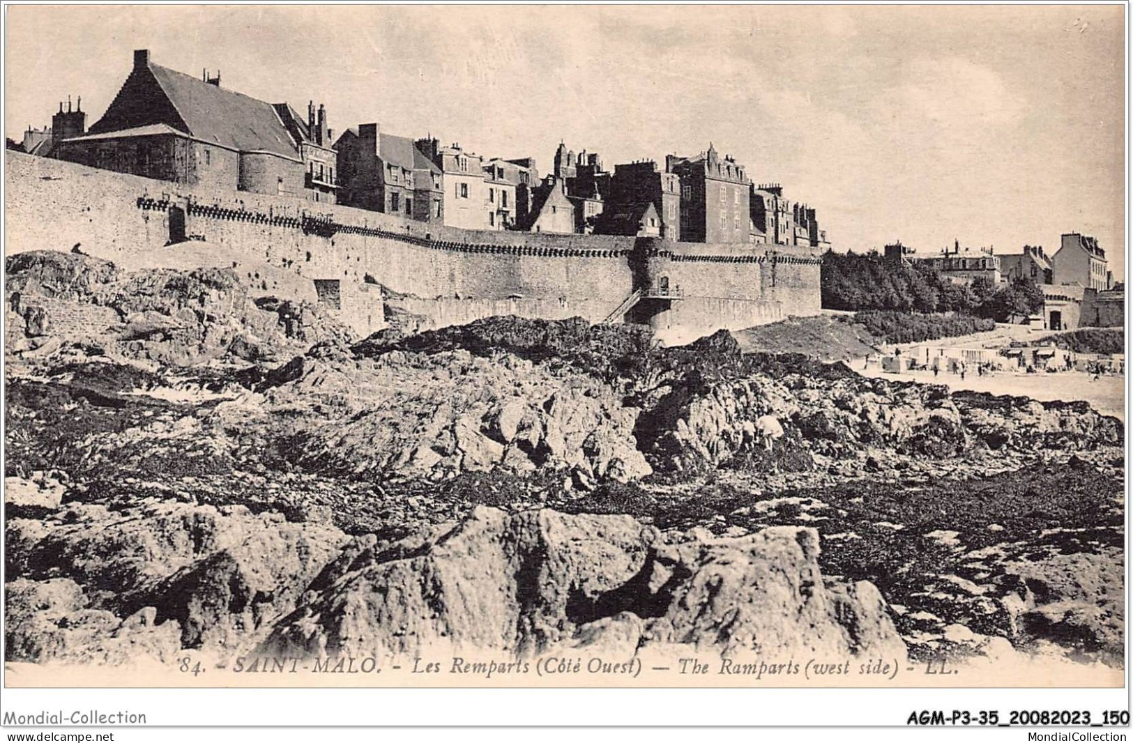 AGMP3-0232-35 - SAINT-MALO - Les Remparts - Coté Ouest  - Saint Malo