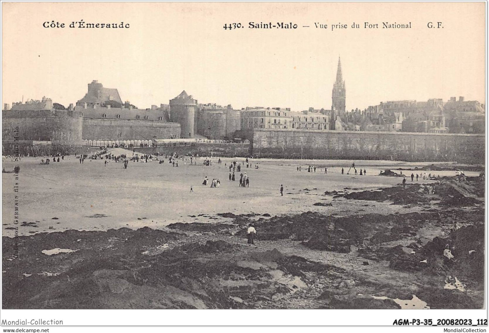 AGMP3-0213-35 - SAINT-MALO - Vue Prise Du Fort National  - Saint Malo