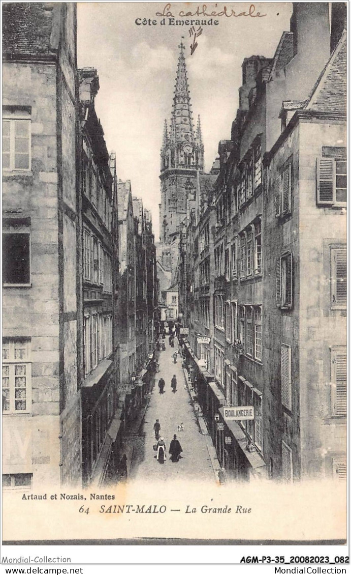 AGMP3-0198-35 - SAINT-MALO - La Grand Rue  - Saint Malo