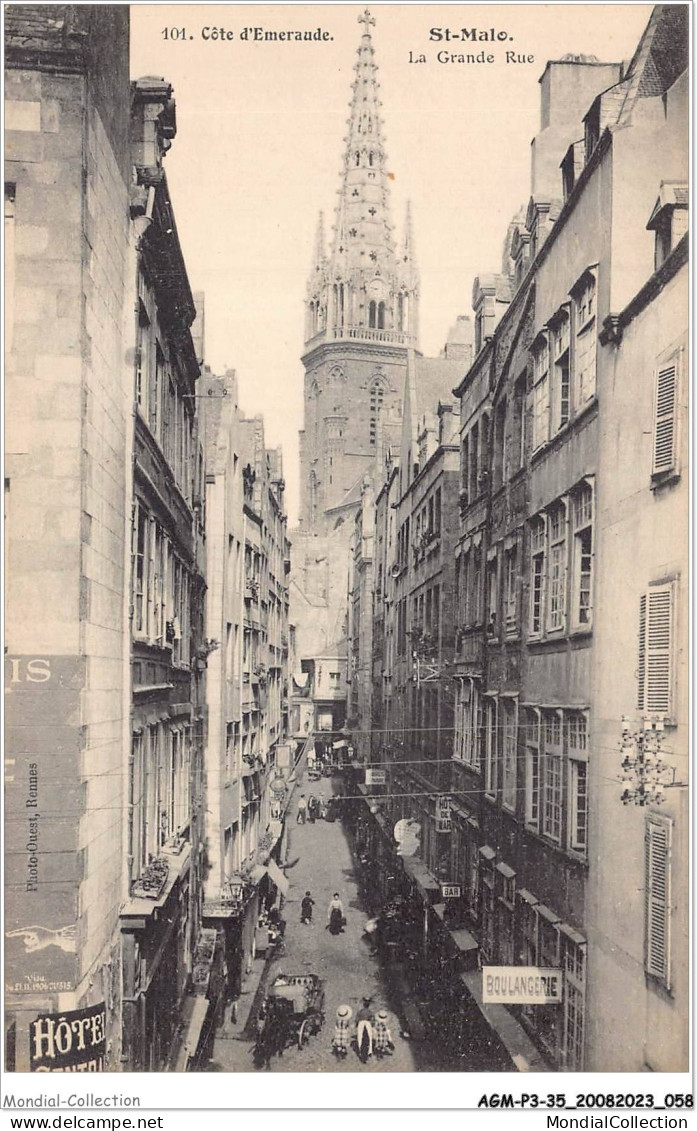 AGMP3-0186-35 - SAINT-MALO - La Grand Rue  - Saint Malo