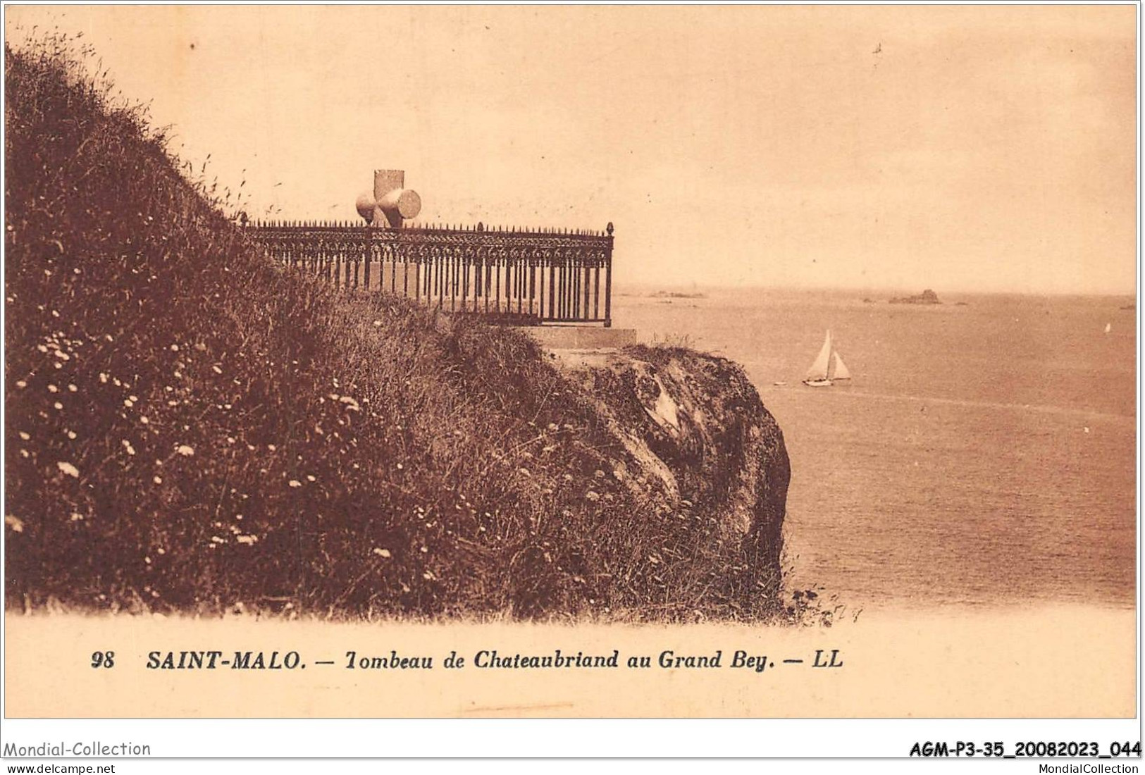 AGMP3-0179-35 - SAINT-MALO - Tombeau De Chateaubriand Au Grand Bey  - Saint Malo