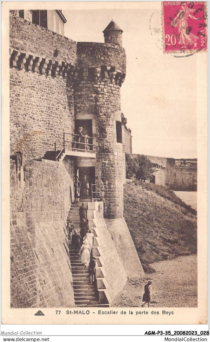 AGMP3-0171-35 - SAINT-MALO - Escalier De La Porte Des Beys  - Saint Malo