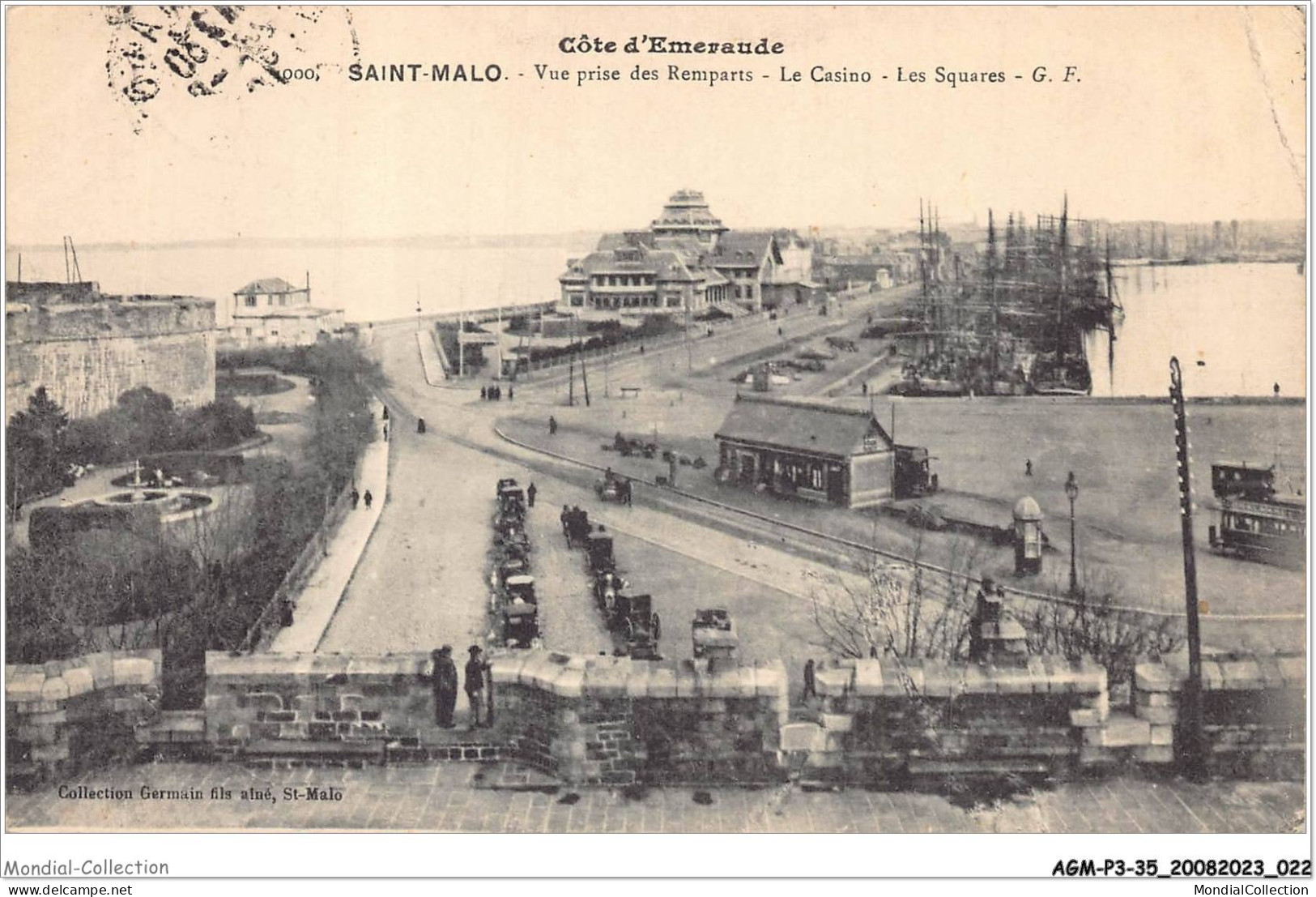 AGMP3-0168-35 - SAINT-MALO - Vue Prise Des Remparts - Le Casino - Les Squares  - Saint Malo