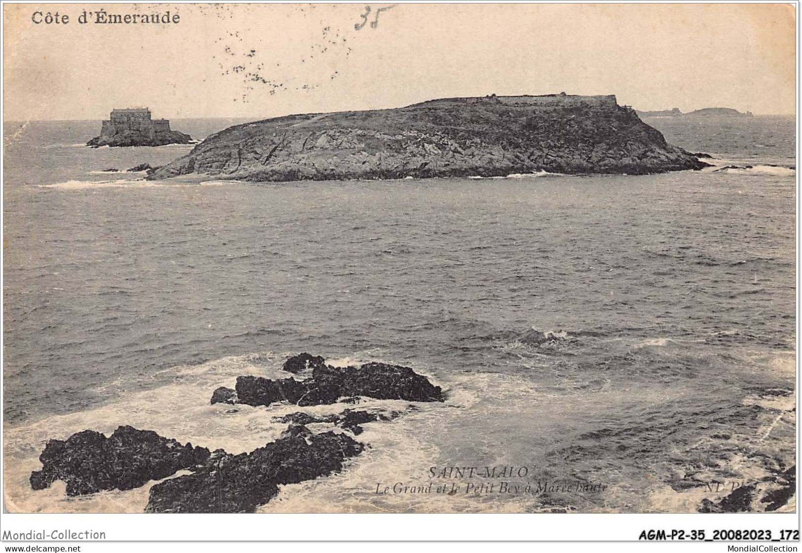 AGMP2-0155-35 - SAINT-MALO - Le Grand Et Le Petit Bey A Marée Basse  - Saint Malo