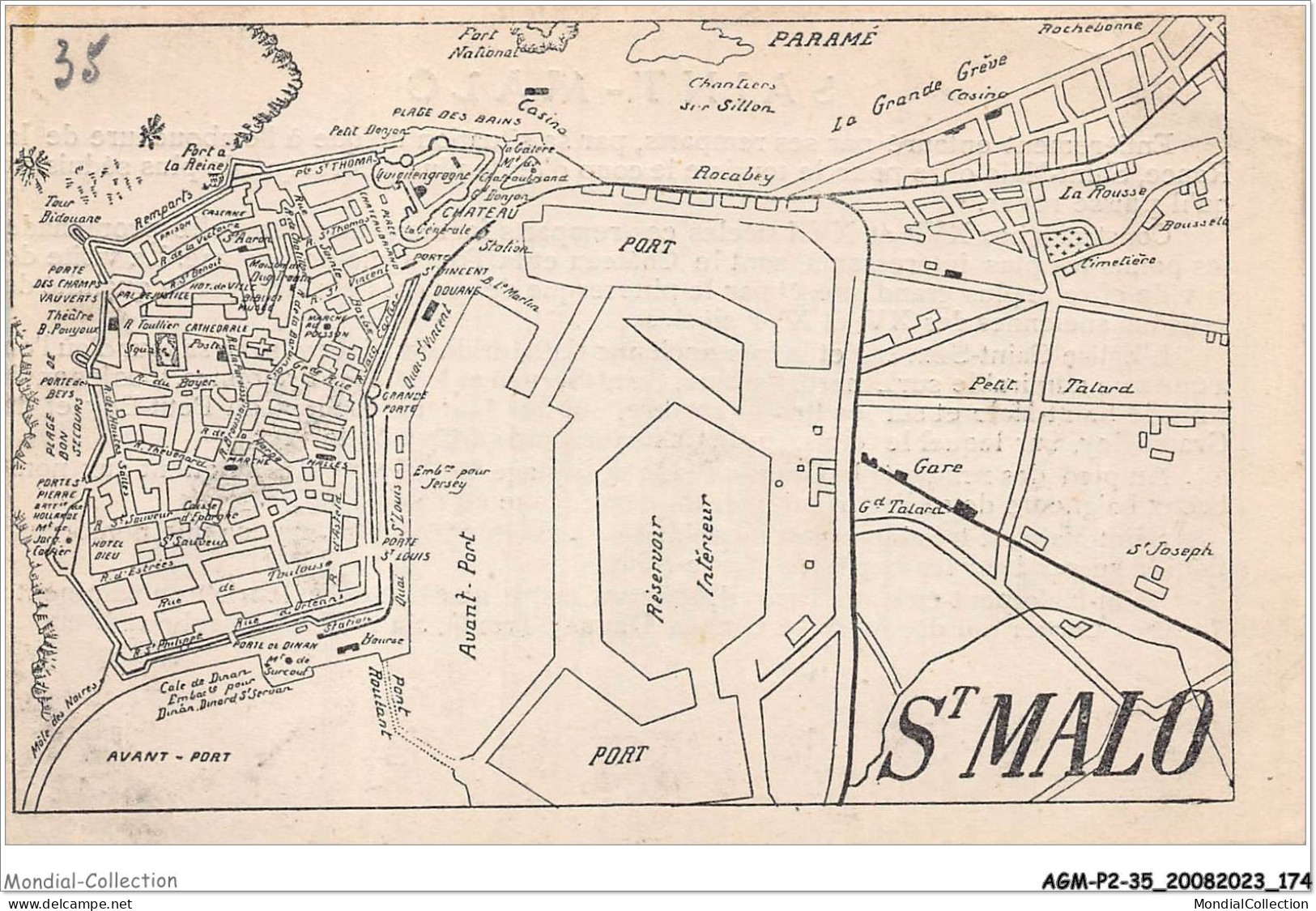 AGMP2-0156-35 - SAINT-MALO PLAN GENERAL - Saint Malo