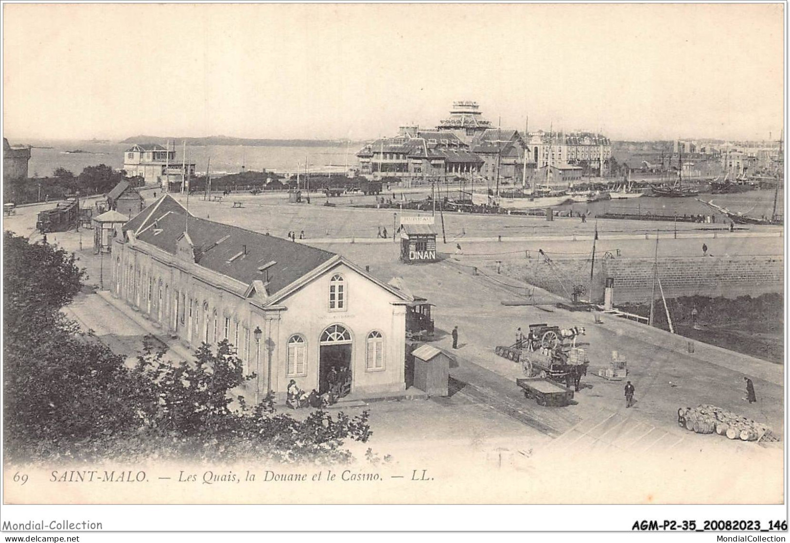 AGMP2-0142-35 - SAINT-MALO - Les Quais La Douane Et Le Casino  - Saint Malo