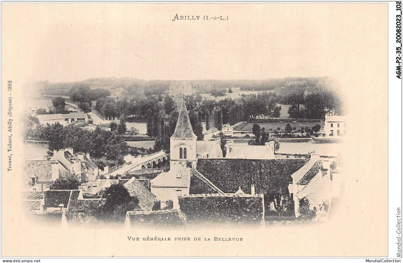 AGMP2-0120-35 - ABILLY - Vue Générale Prise De La Bellevue  - Andere & Zonder Classificatie