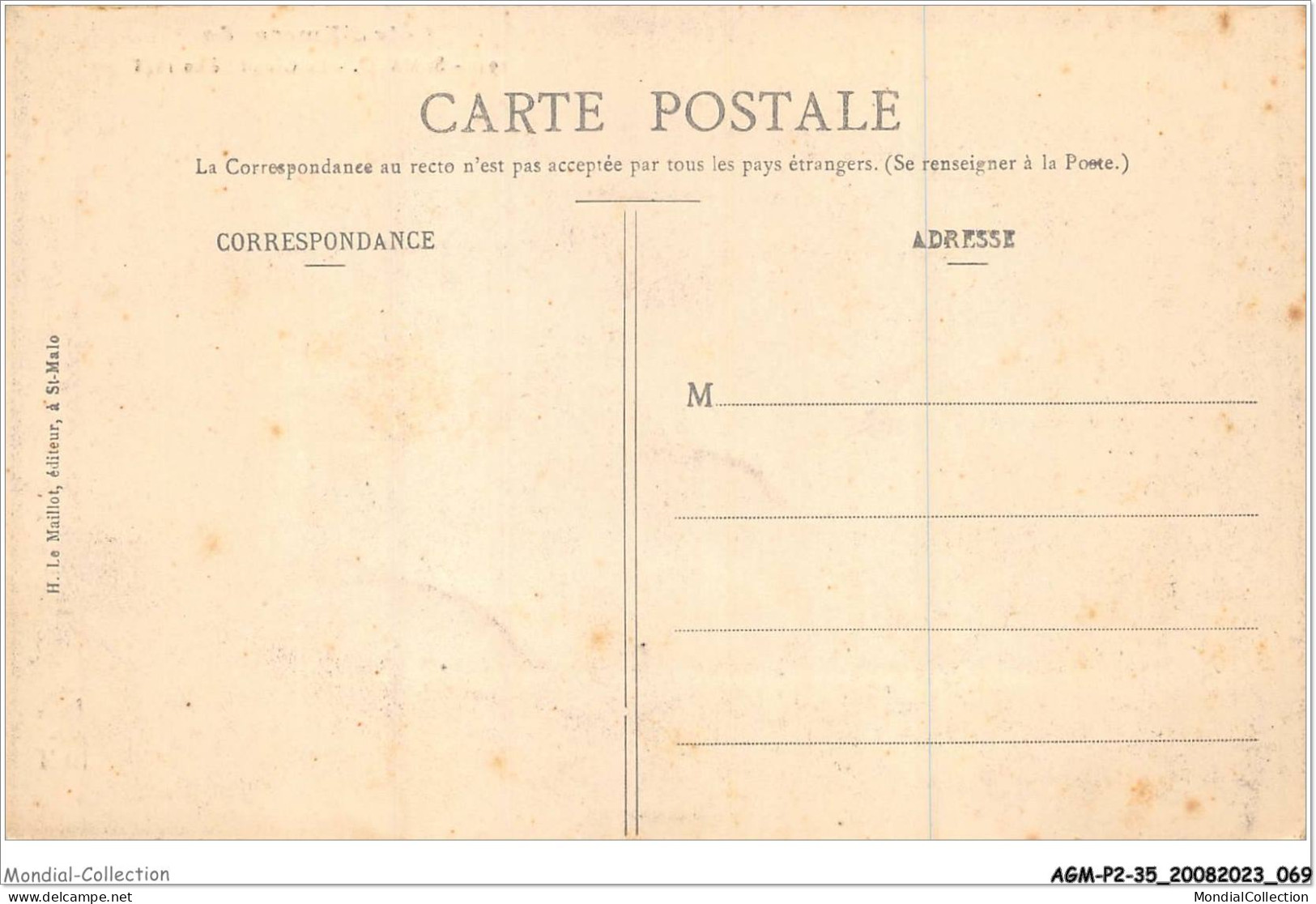 AGMP2-0103-35 - SAINT-MALO - Le Grand Be En 1848 - Saint Malo