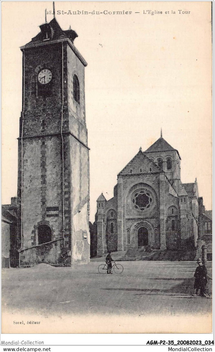 AGMP2-0086-35 - SAINT-AUBIN-DU-CORMIER - L'église Et La Tour  - Rennes