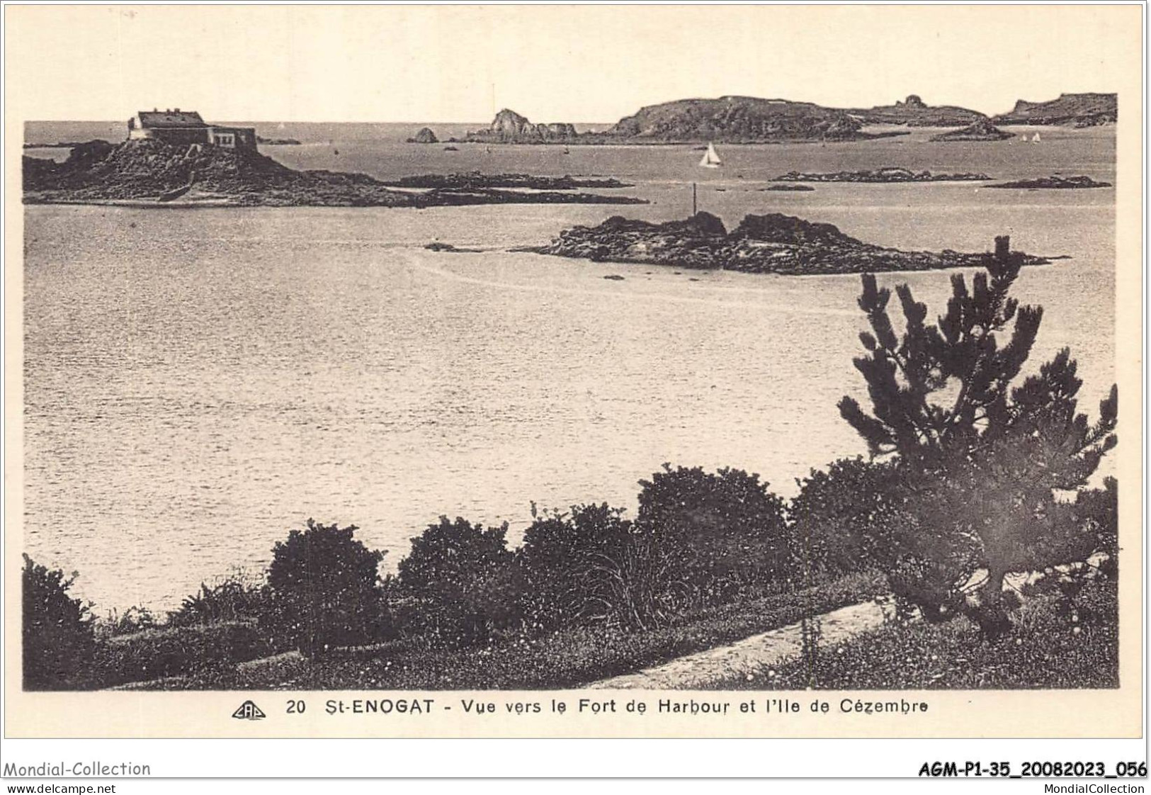 AGMP1-0029-35 - SAINT-ENOGAT - Vue Vers Le Fort De Harbour Et L'ile De Cézembre  - Dinard