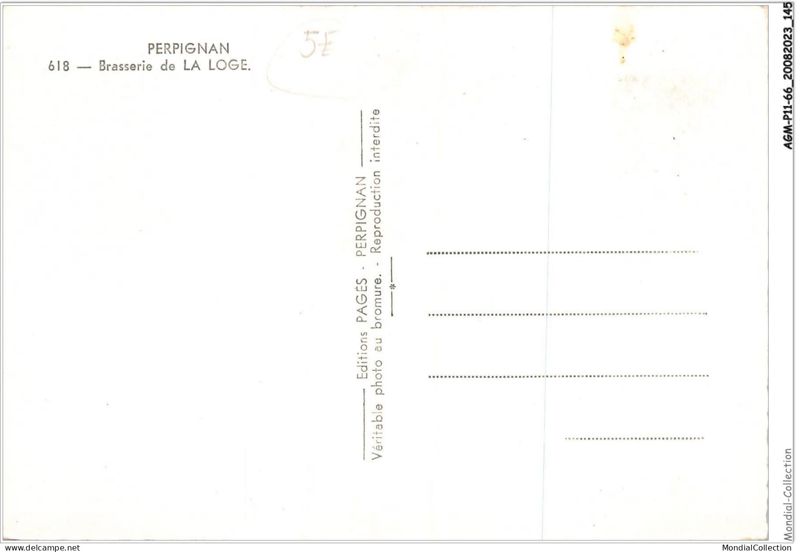AGMP11-0813-66 - PERPIGNAN - Brasserie De La Loge  - Perpignan