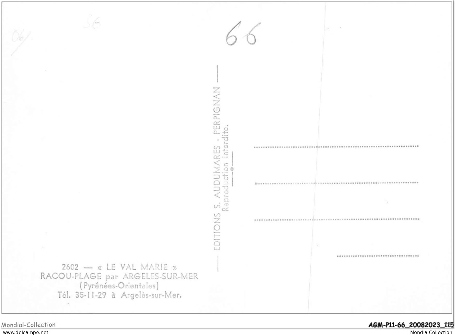 AGMP11-0798-66 - RACOU-PLAGE Par ARGELES-SUR-MER - Le Val Marie  - Argeles Sur Mer