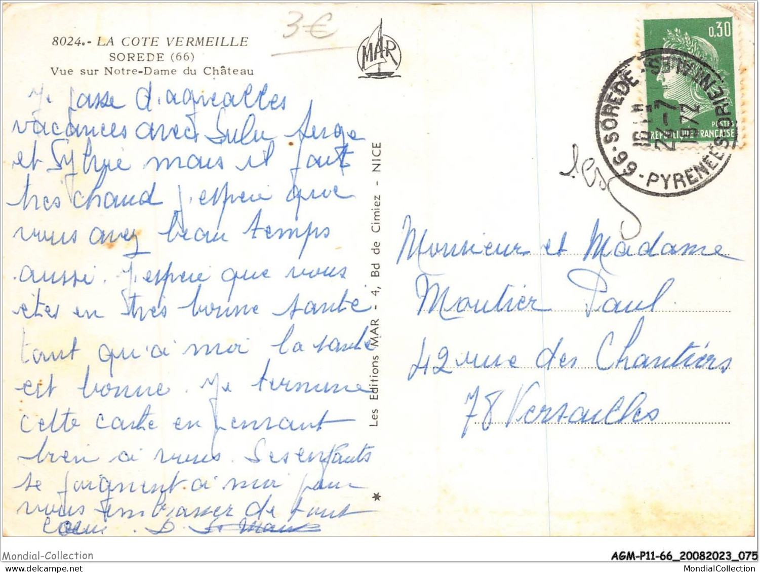 AGMP11-0778-66 - SOREDE - Vue Sur Notre-dame Du Chateau  - Autres & Non Classés