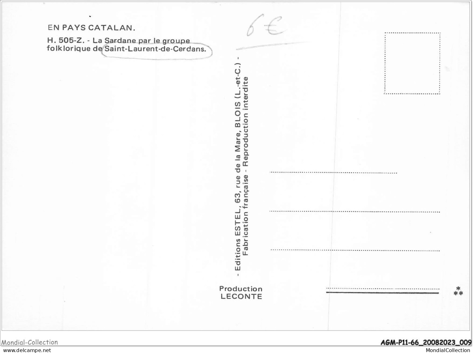 AGMP11-0745-66 - La Sardane Par Le Groupe Folklorique De SAINT-LAURENT-DE-CERDANS  - Autres & Non Classés