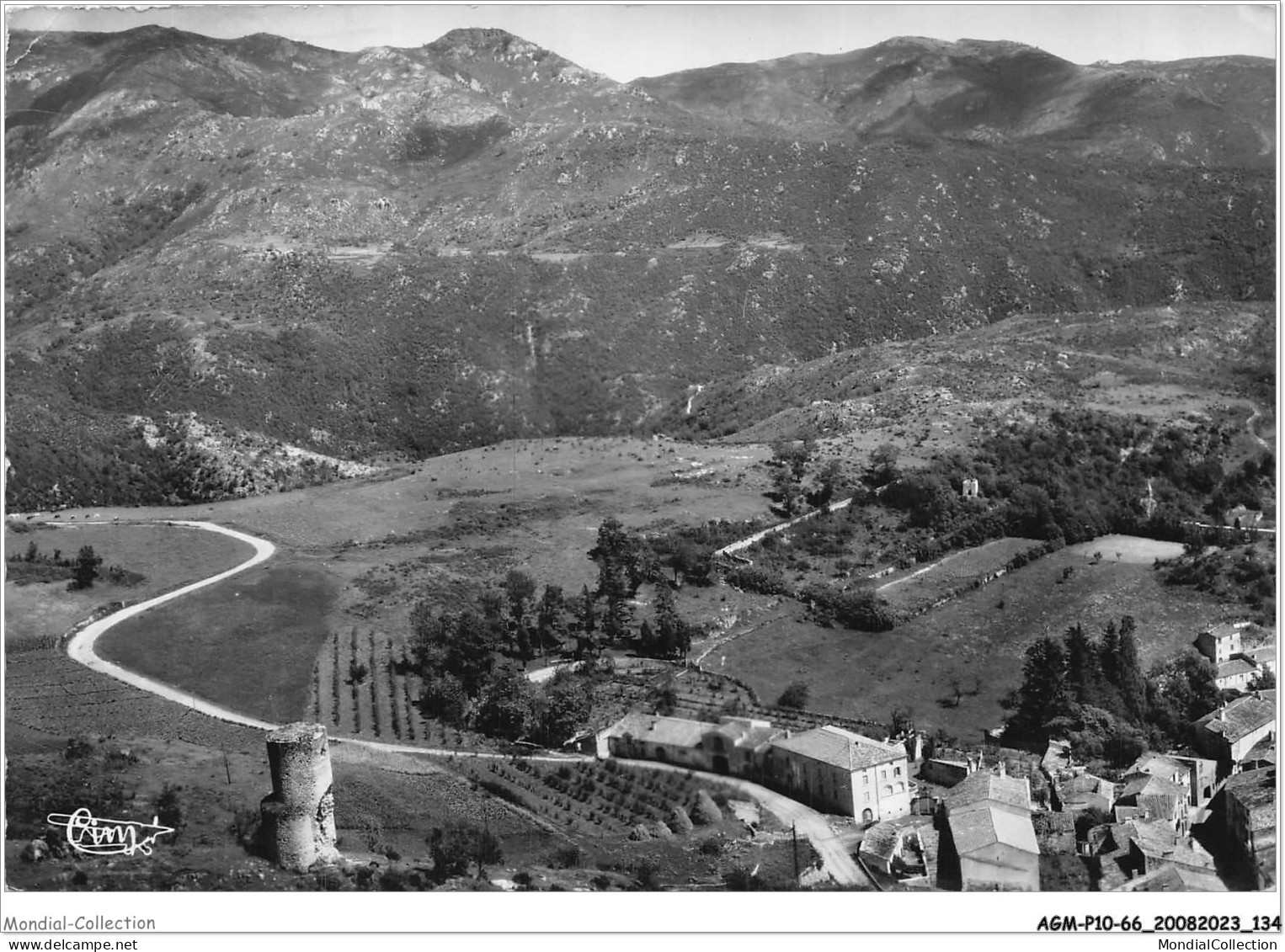 AGMP10-0737-66 - CORSAVY - Vue Aérienne Sur Le Canigou Et Route De Batère  - Autres & Non Classés