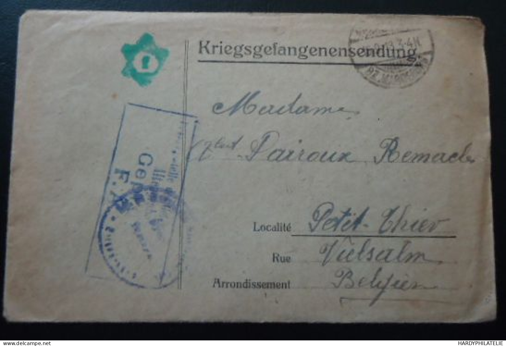 Lettre Avec Son Contenu - Kriegsgefangenschaft