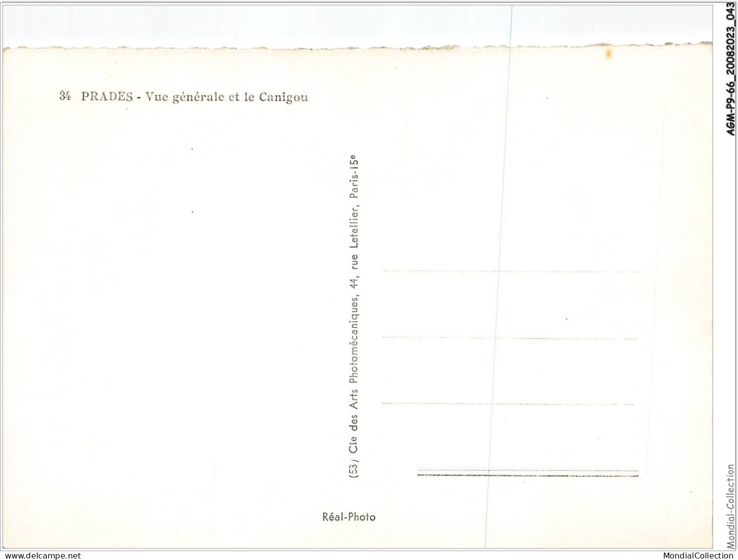 AGMP9-0637-66 - PRADES - Vue Générale Et Le Canigou  - Prades