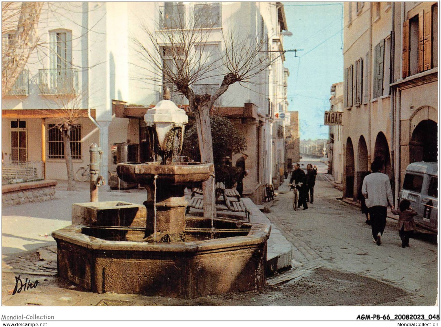 AGMP8-0580-66 - THUIR - La Place De La Mairie Et La Fontaine  - Ceret