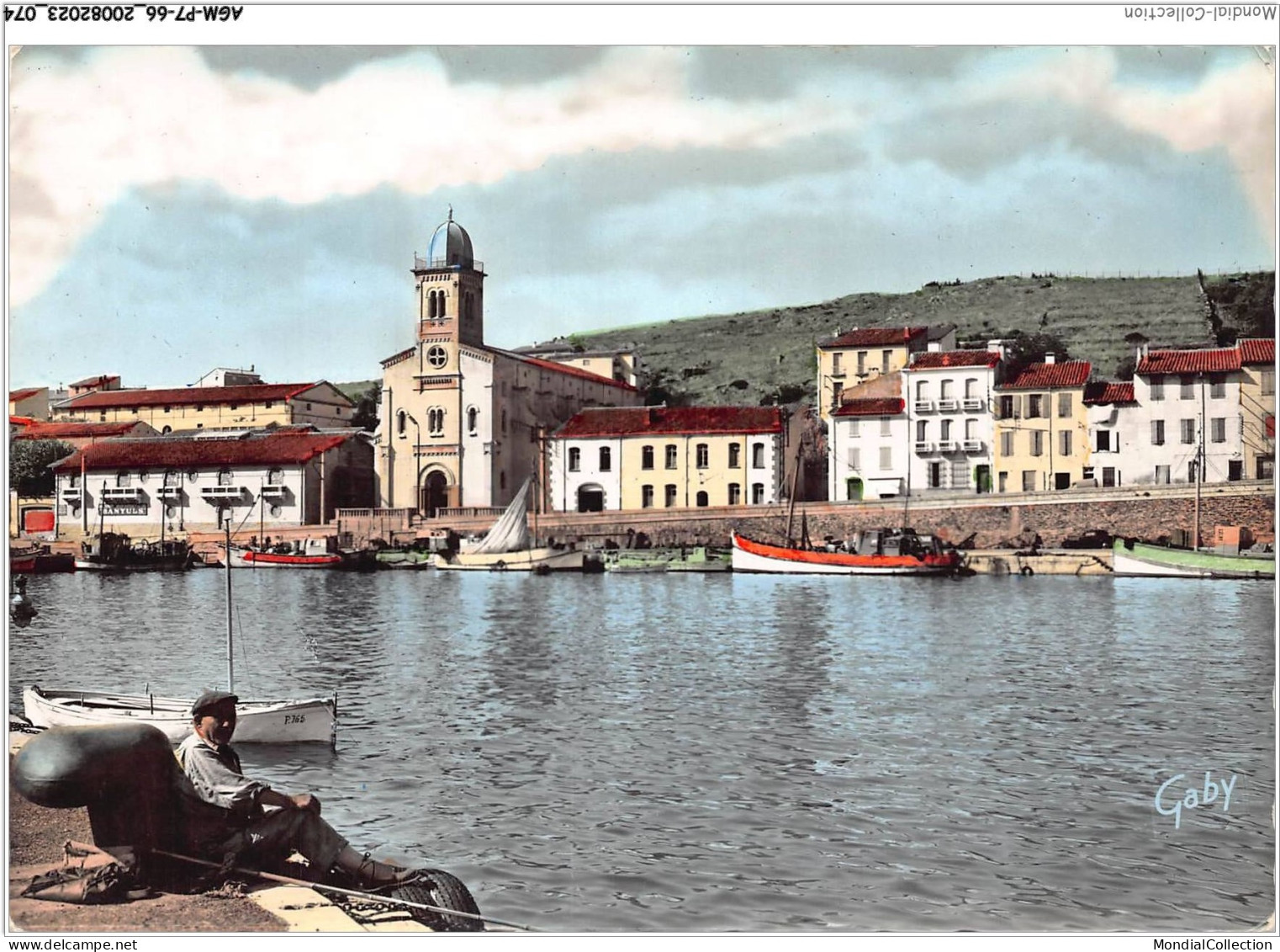 AGMP7-0534-66 - PORT-VENDRES - Le Port Et L'église  - Port Vendres