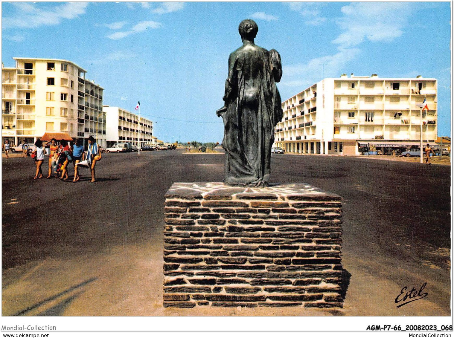 AGMP7-0531-66 - SAINT CYPRIEN-PLAGE - La Statue De La Méditerrané De Maillol Et Les Grands Boulevards  - Saint Cyprien