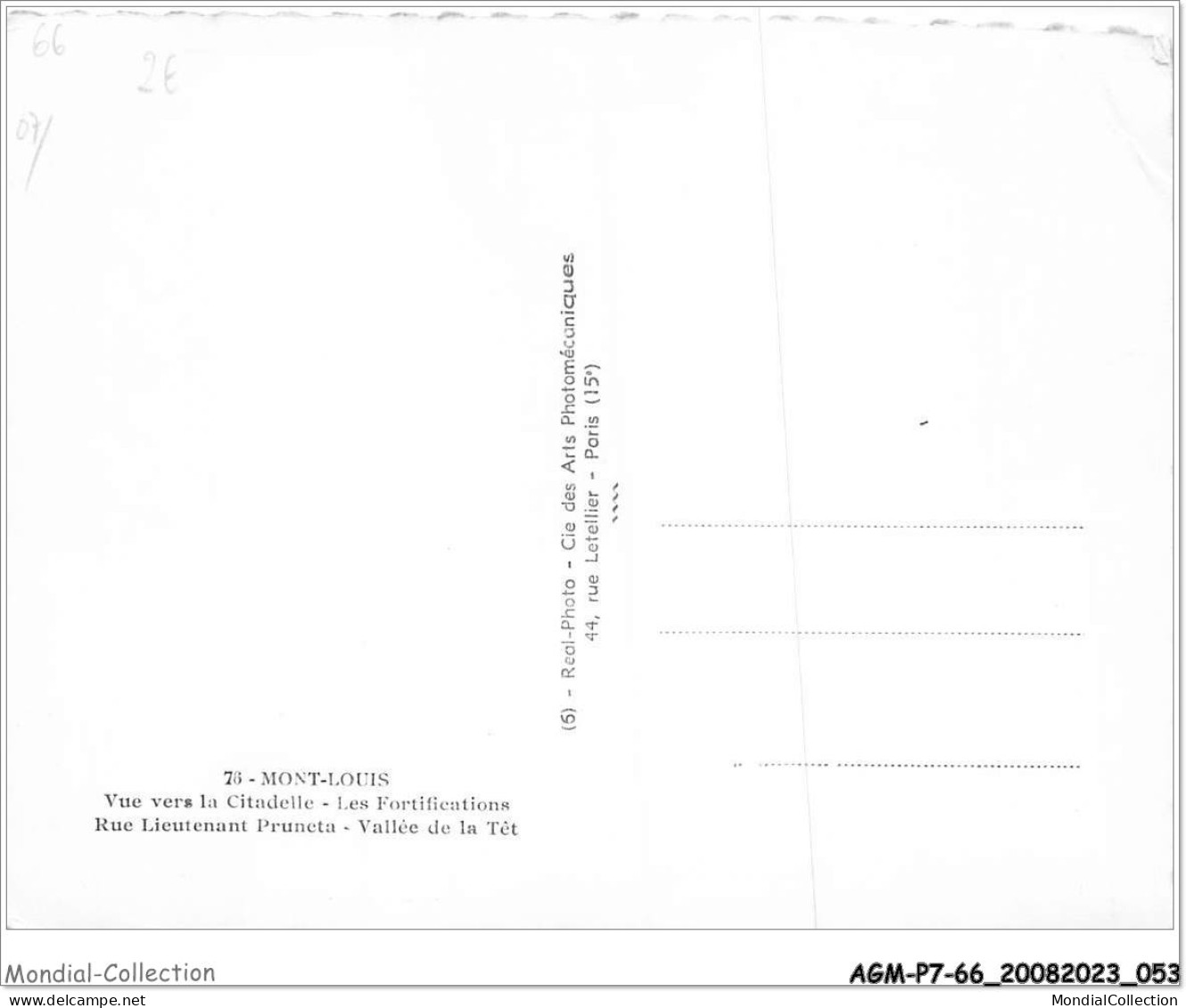 AGMP7-0523-66 - MONT-LOUIS - Vue Vers La Citadelle - Les Fortifications - Rue Lieutenant Pruneta - Vallée De La Tet  - Autres & Non Classés