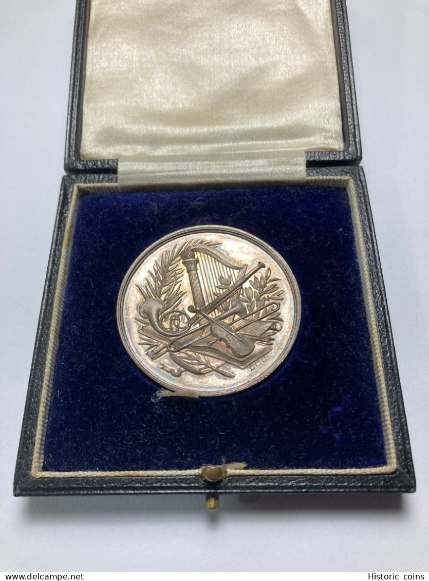1923 THE SUMMERSCALES PRIZE MEDAL 1892 Hallmarked .925 Silver Medal In Case - Professionnels/De Société